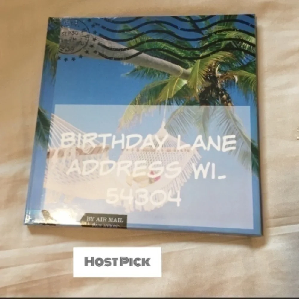 8x8 hardcover Birthday Address book